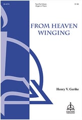 From Heaven Winging Two-Part Mixed choral sheet music cover